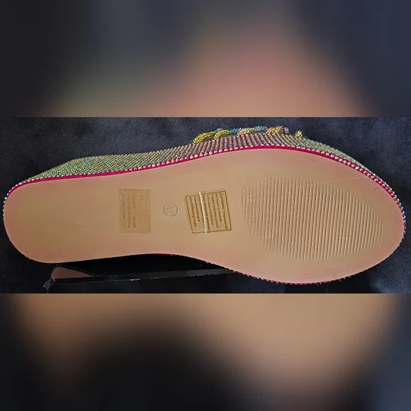 Cape Robbin Rainbow Radiance Rhinestone Platform Sandals - Picture 6 of 9